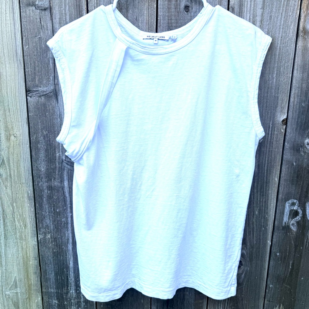 Helmut Lang White Muscle Tee